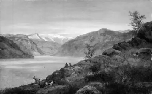 Landscape Study. Kroken at Sogn, Norway
