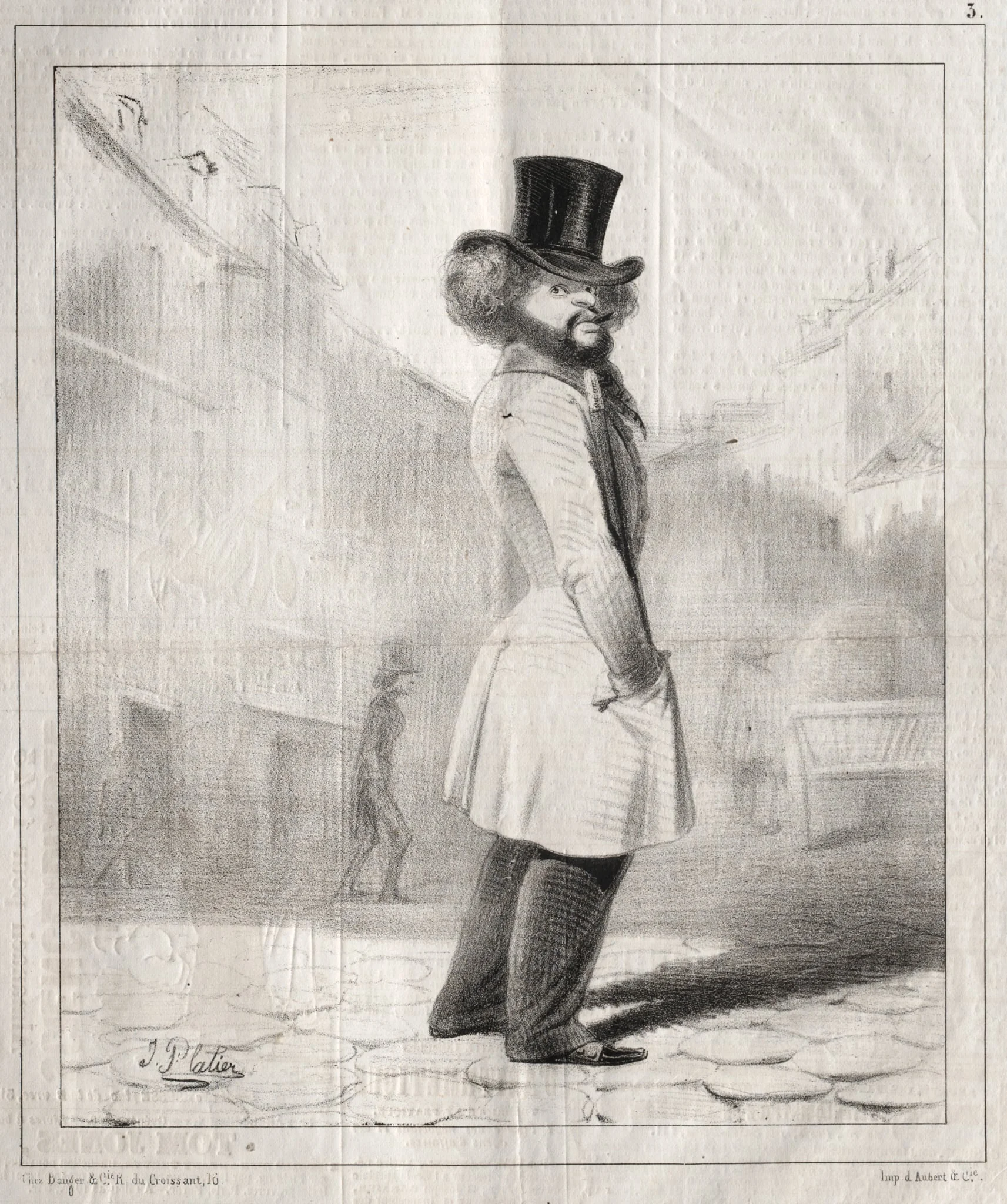 Le Lion de bas étage, by Jules Platier, 1844
