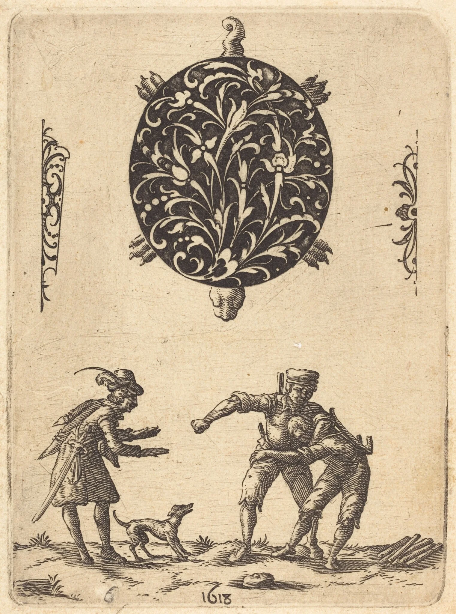Design for a Turtle-Shaped Pendant, by Jean Toutin, ink, 1618