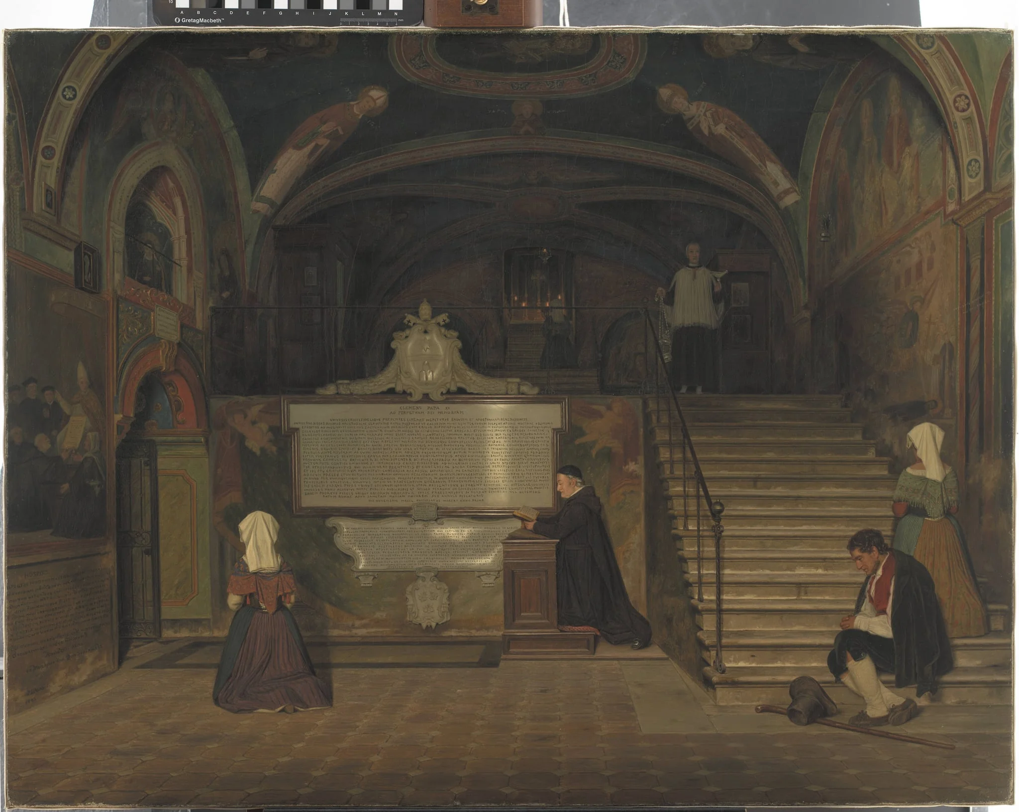 The Crypt in the Monastry of San Benedetto in Subiaco, Italy, by Unknown, 1843