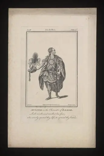 Mr. Lewis in the character of Zamor