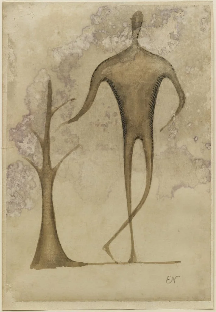 Untitled, by Elie Nadelman, watercolor, 1914