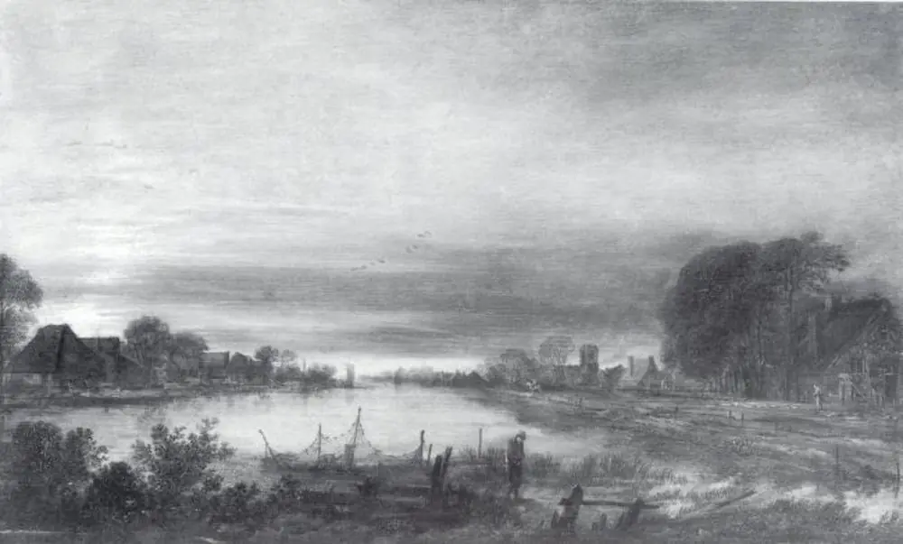 Landscape with Canal at Dusk