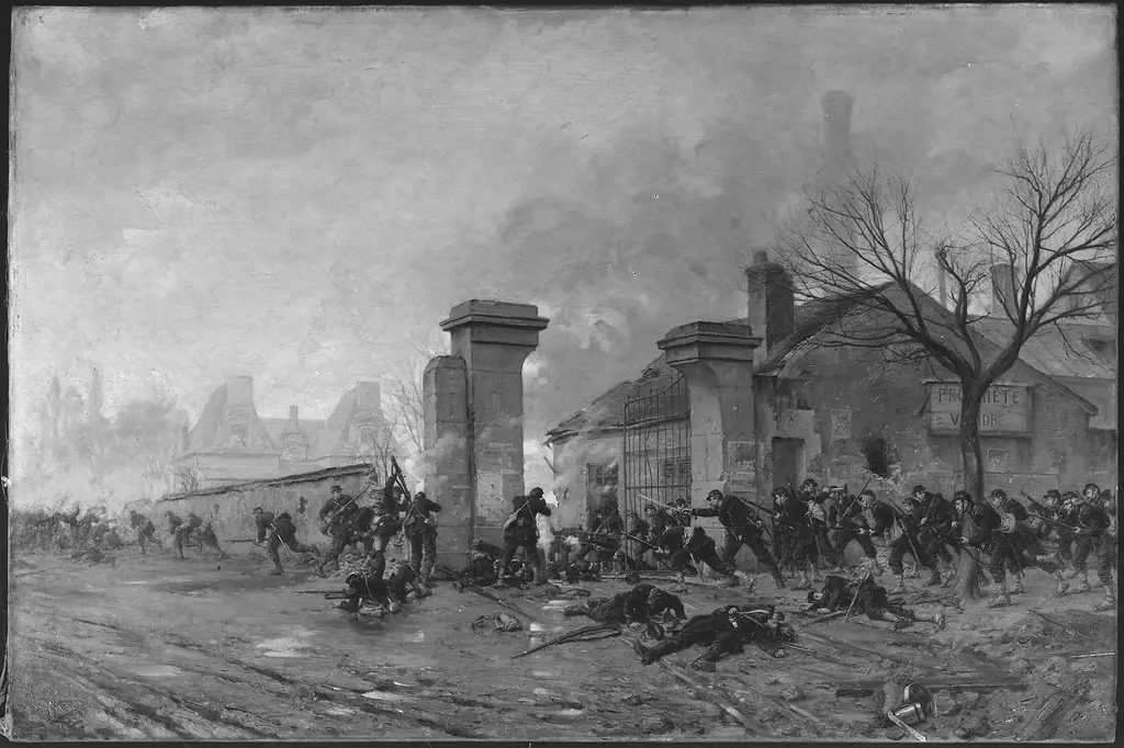 Skirmish on the Outskirts of Paris during Franco-Prussian War