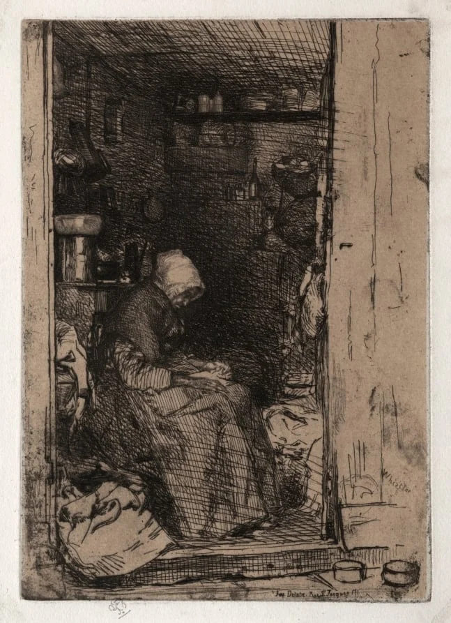 The Old Rag Woman, No. 10, by James McNeill Whistler, 1858