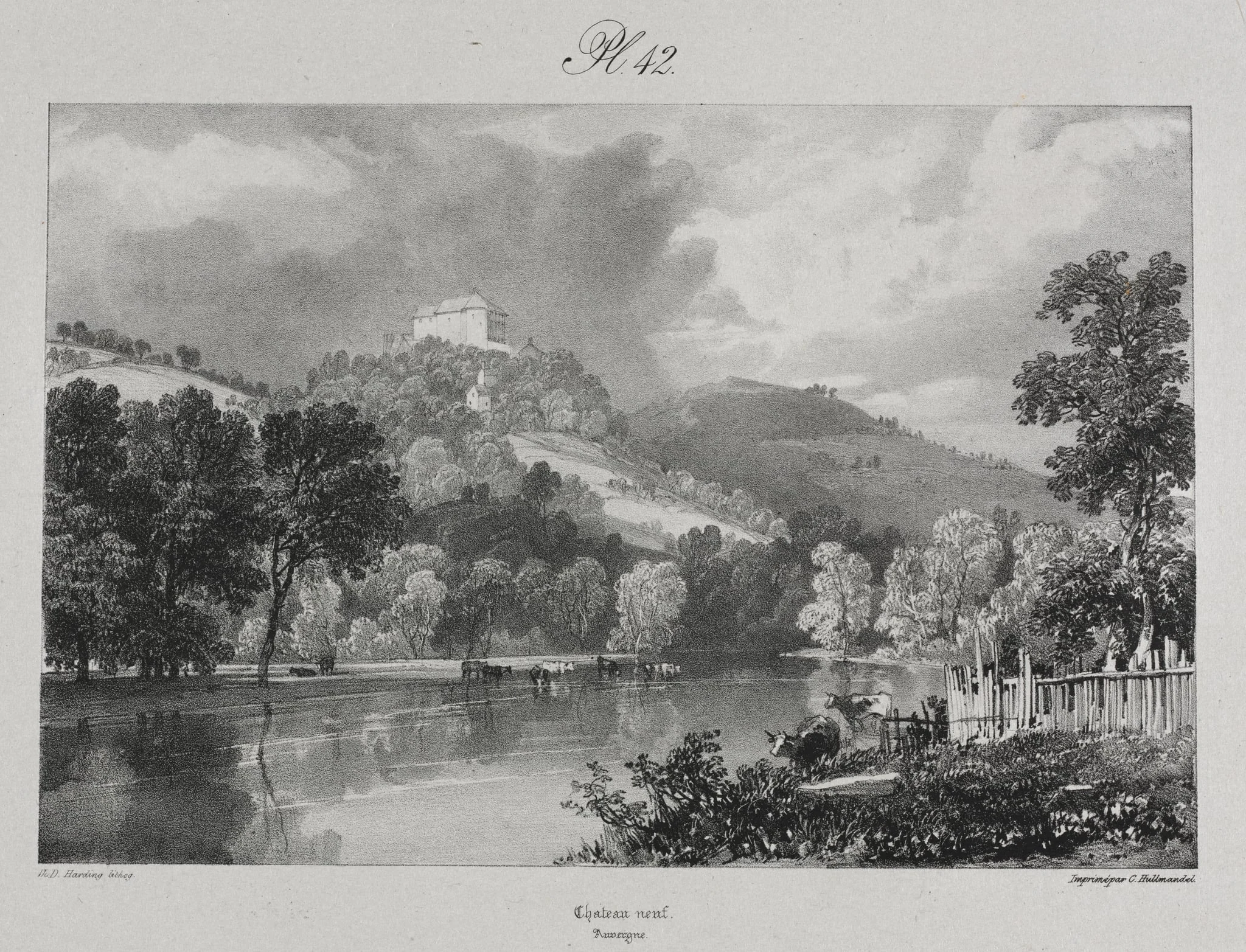 Voyages pittoresques et romantiques dans l'ancienne France.  Auvergne:  Château Neuf