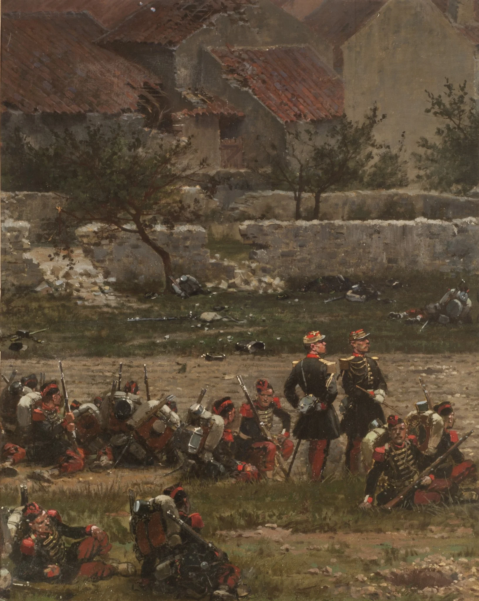 Soldiers at Rest (Panorama of the Battle of Rezonville) (Fragment)