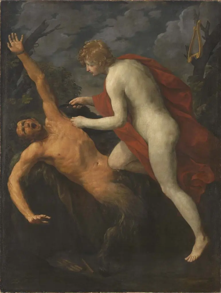 Apoll schindet Marsyas