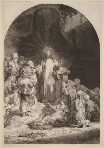 Christ Preaching and Healing (Fragment from the Hundred Guilder Print)