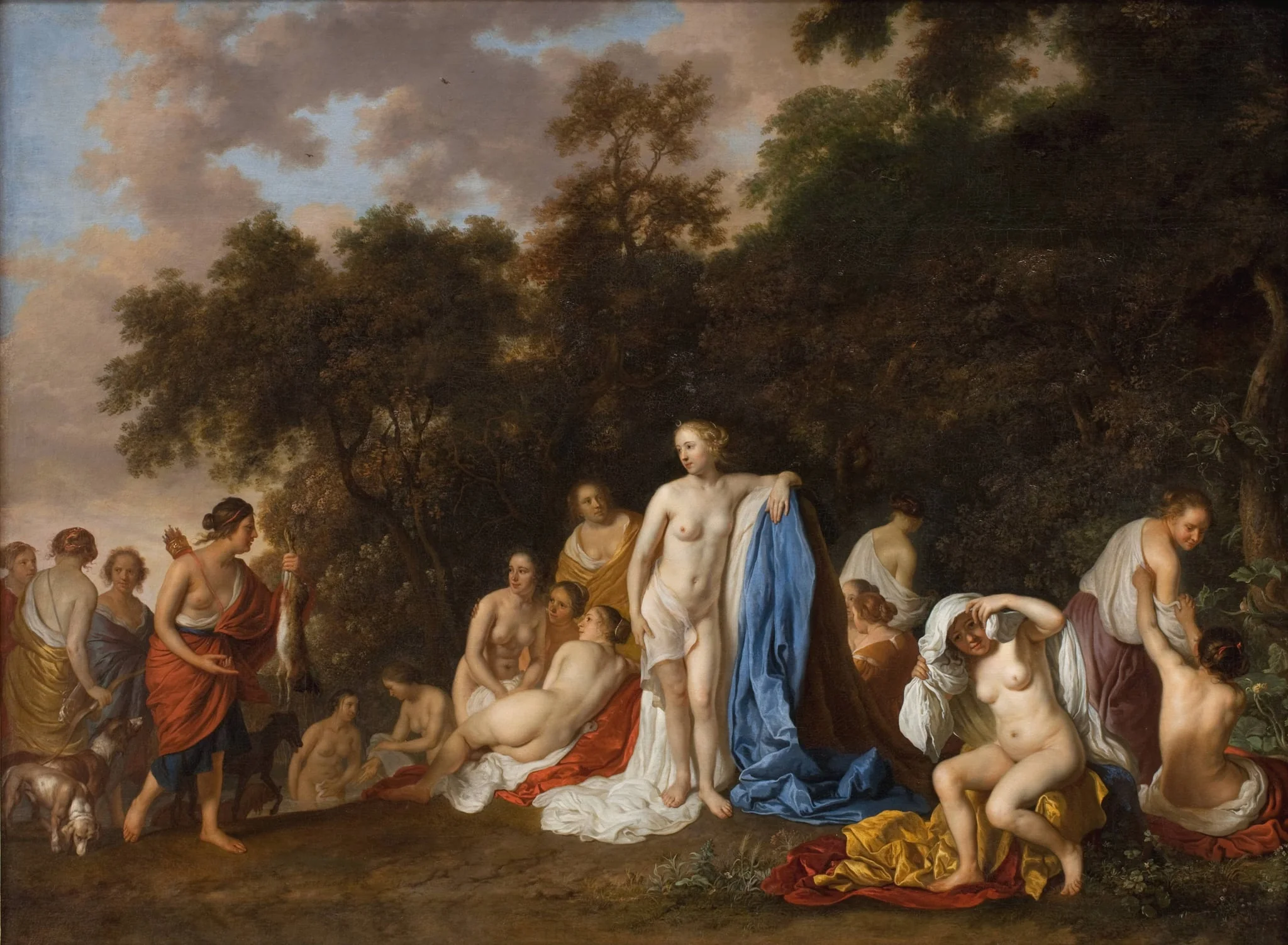 Diana and her Nymphs, by Unknown, 1654