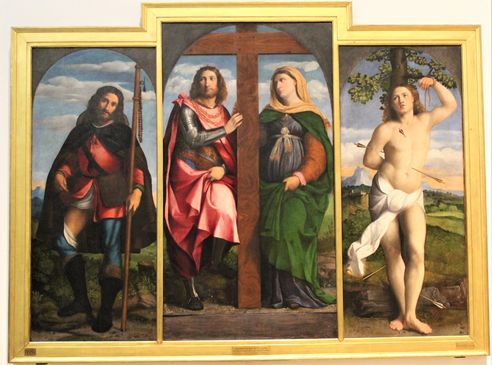 Trittico di sant'Elena, by Palma Vecchio, oil, 1520