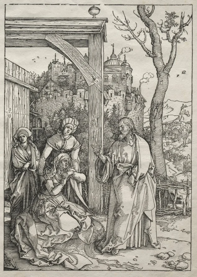 Life of the Virgin:  Christ Taking Leave of His Mother, by Albrecht Dürer, 1504