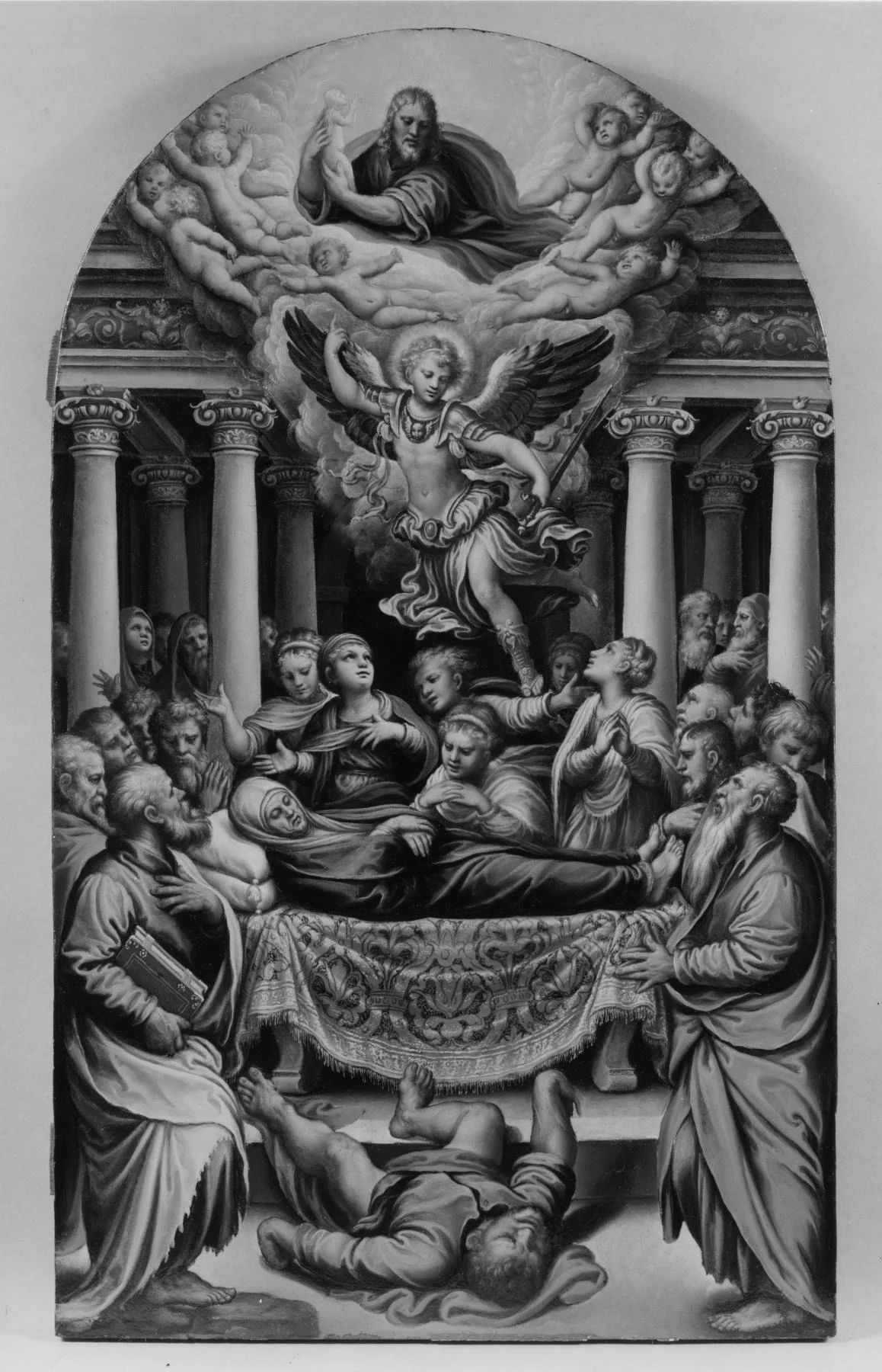 The Dormition of the Virgin, by Girolamo da Treviso the Younger, oil, 1533