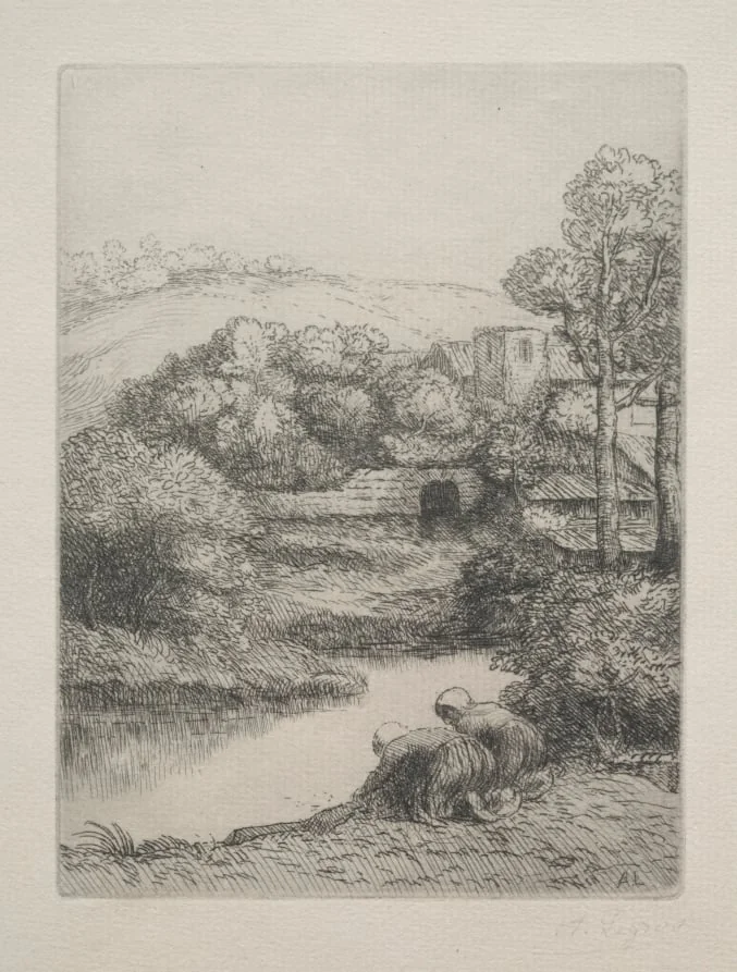 The Wash House, by Alphonse Legros, 1884
