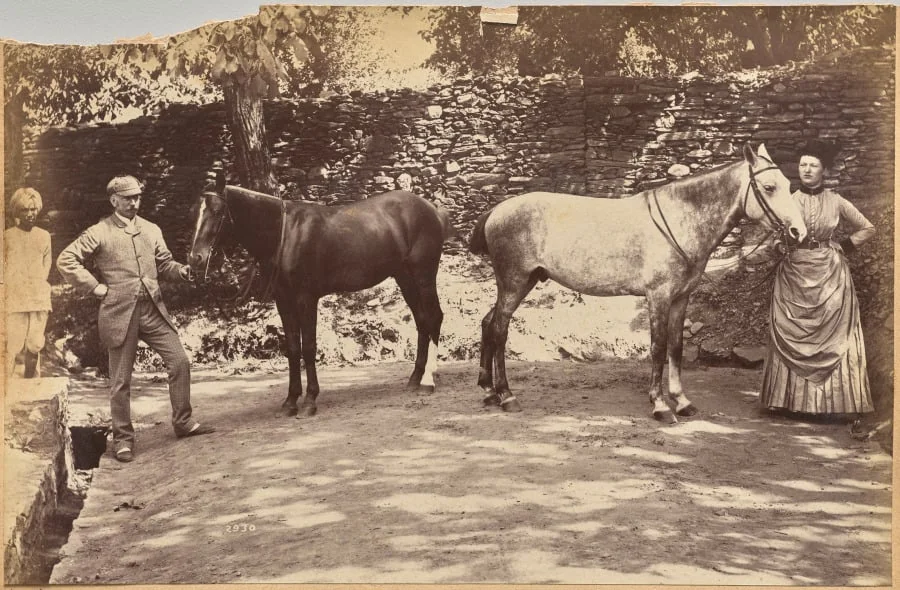 Col. F. G. Oldham (recto, top), by Raja Deen Dayal, 1884