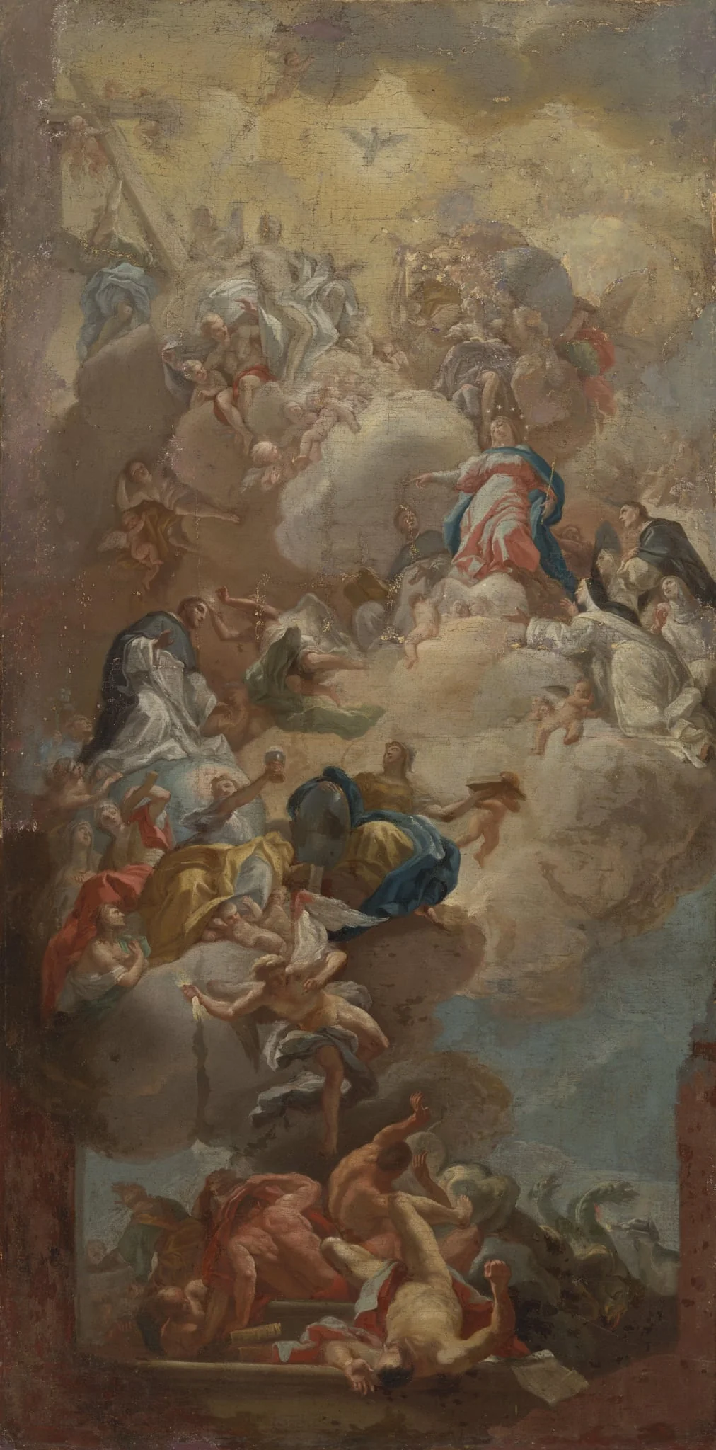 The Glorification of Saint Dominic, by Unknown, unspecified, 1748