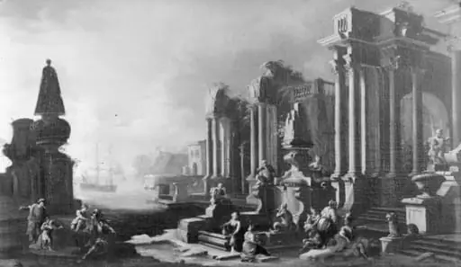 Ruins, Columns and a Triumphal Arch