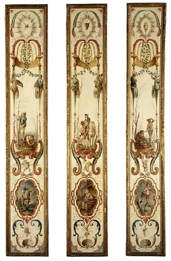 January and February (part of a set illustrating the months of the year)