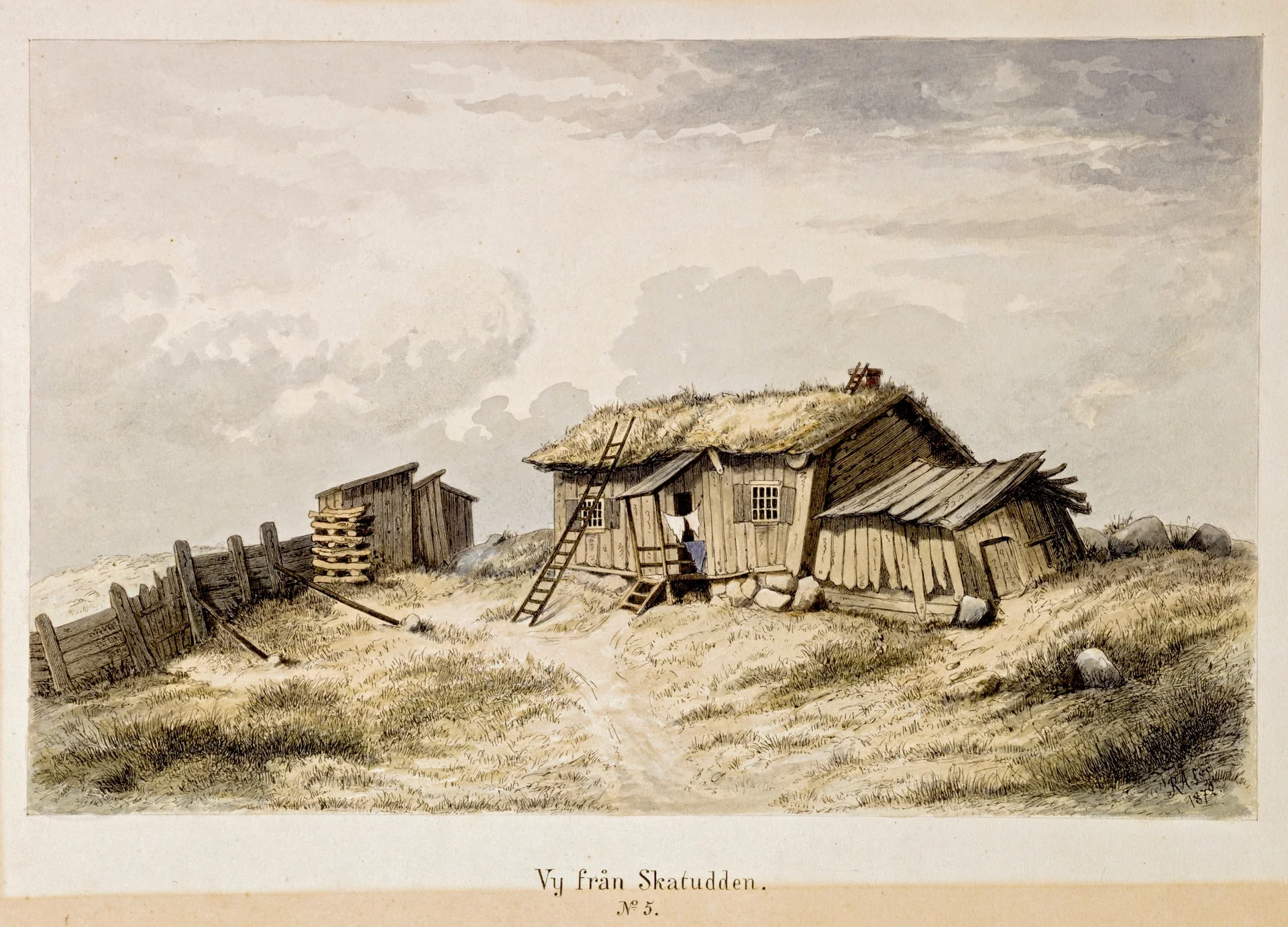Näkymä Katajanokalta n:o 5, by Rudolf Åkerblom, 1897