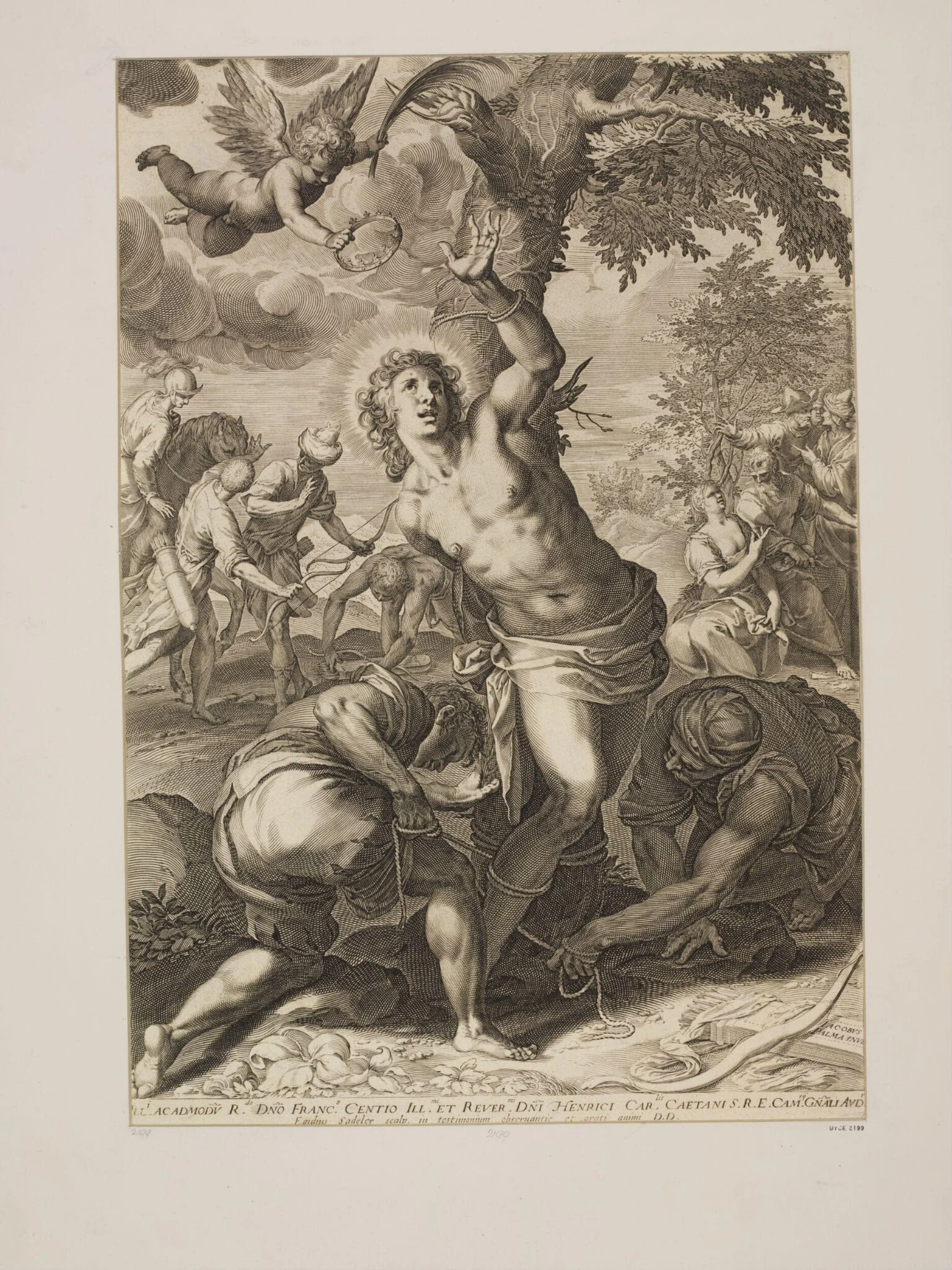 The Martyrdom of St. Sebastian, by Aegidius Sadeler II, 1650