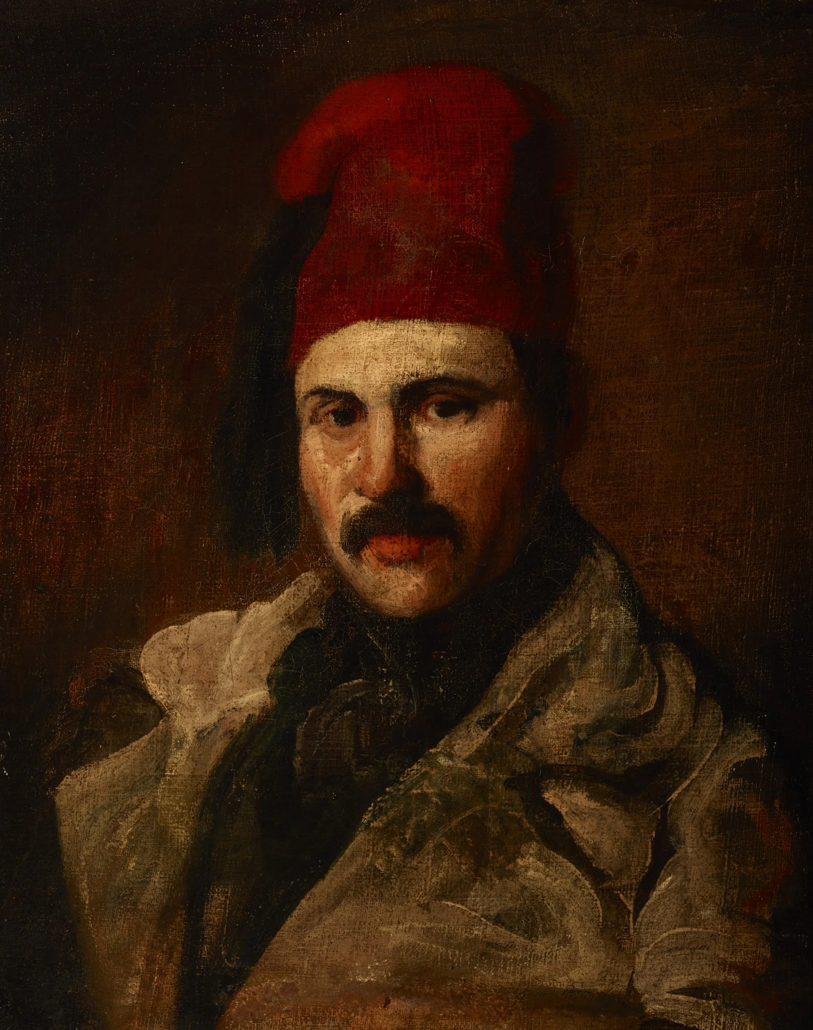 Portrait of Maksymilian Oborski Wearing a Fez