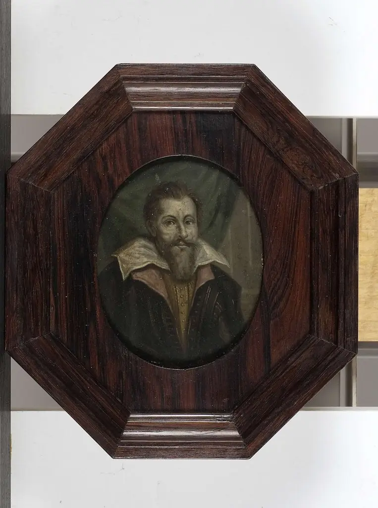 Portret van Dominicus Baudius (1561-1613). Hoogleraar in de welsprekendheid, de geschiedenis en de rechten te Leiden, by Arnoud van Halen