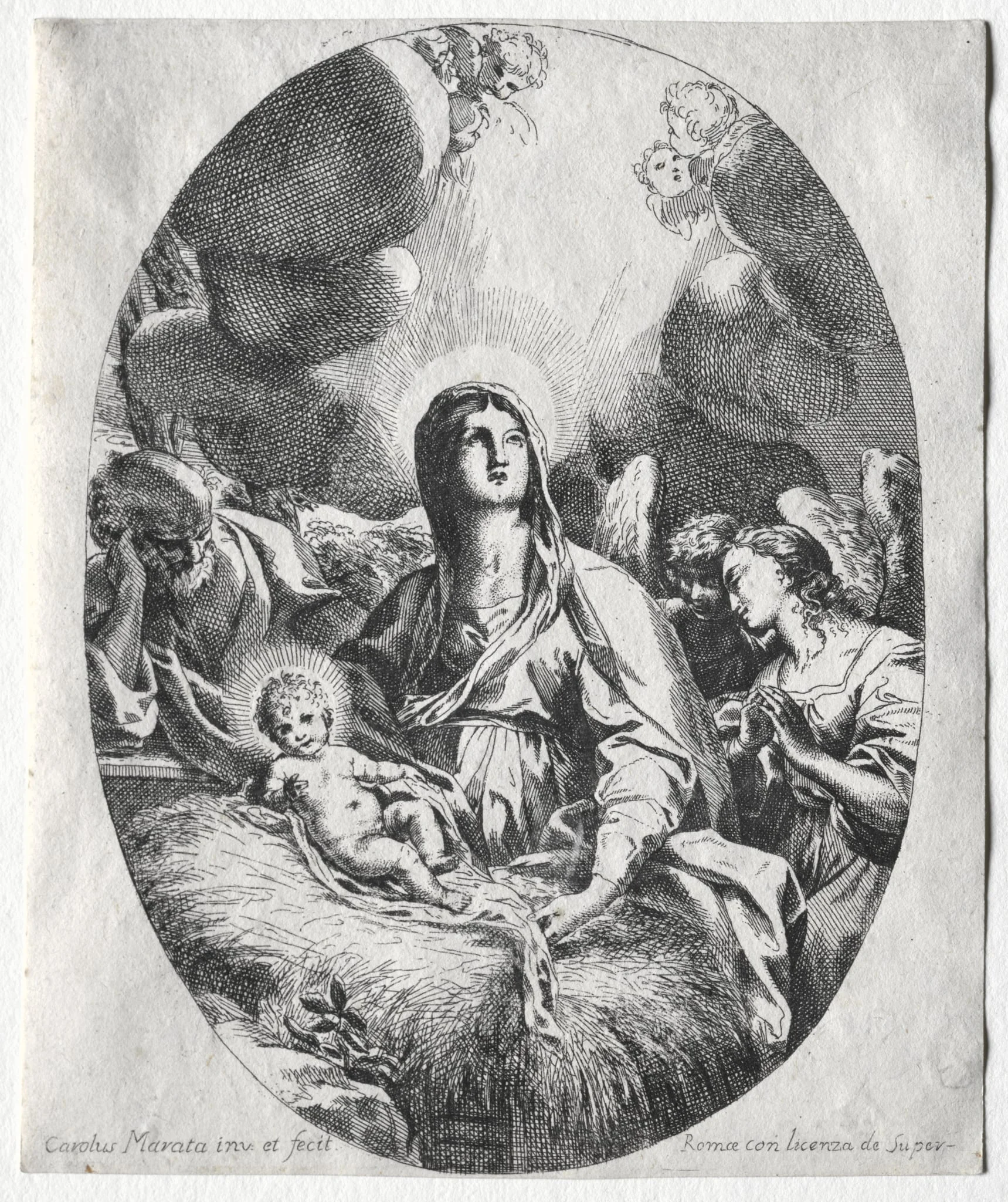 The Adoration of the Angels, by Carlo Maratta, 1604