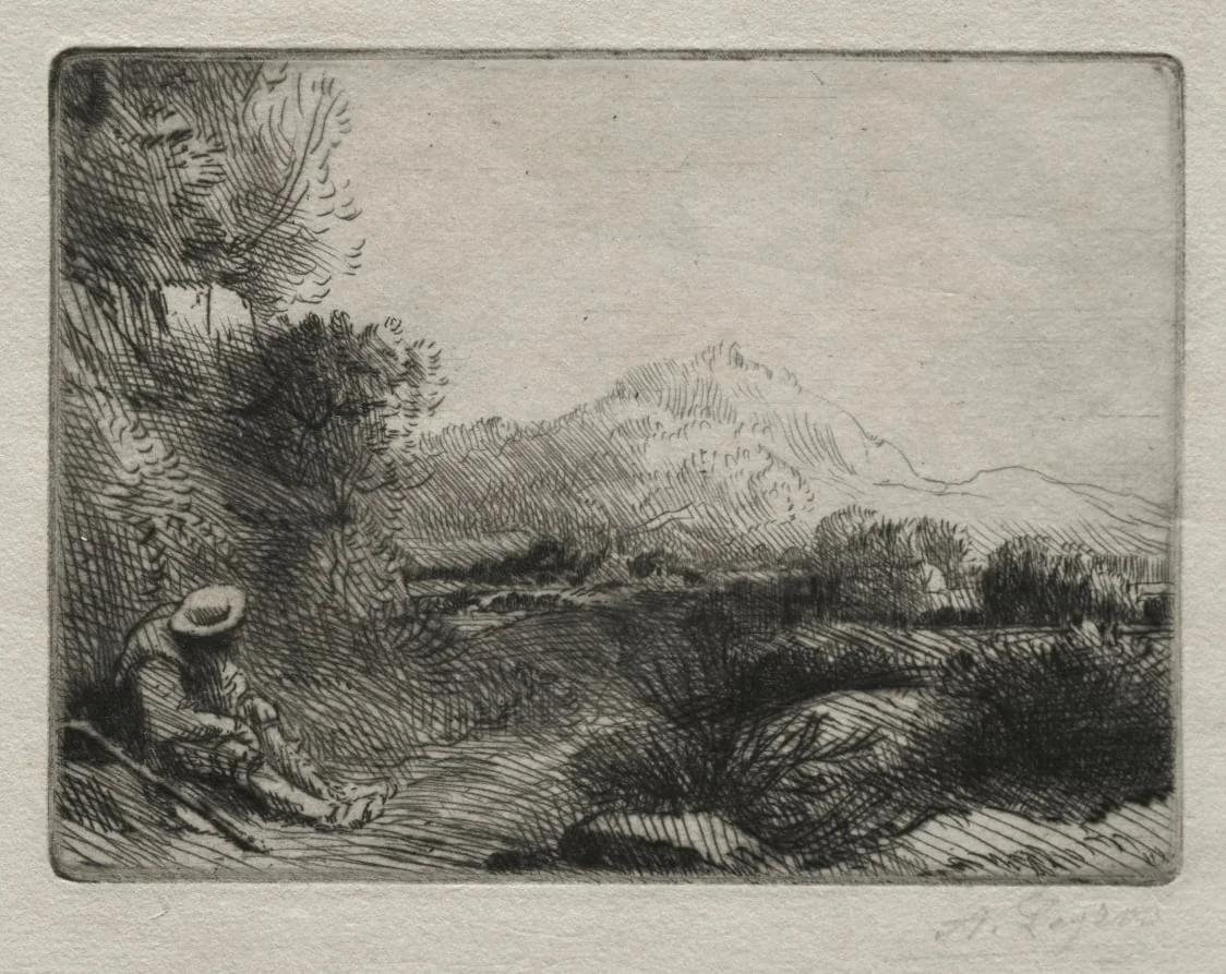 Rest of the Traveler, by Alphonse Legros, 1884