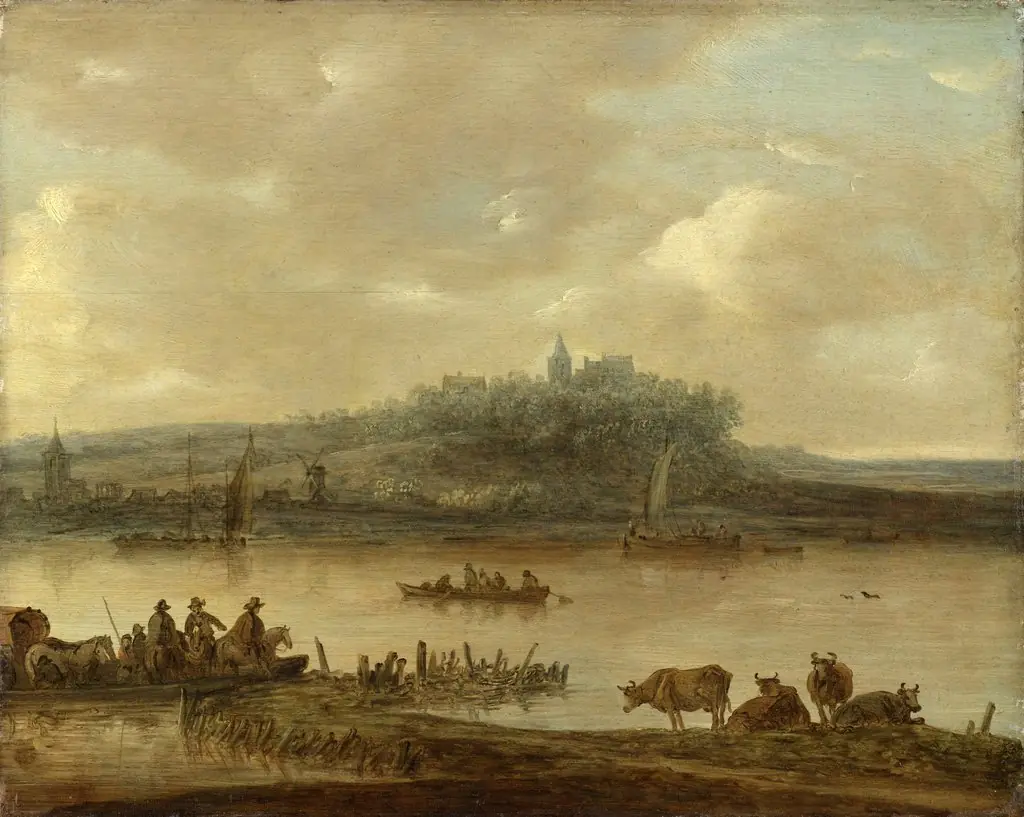 View of the Rhine and the Elterberg