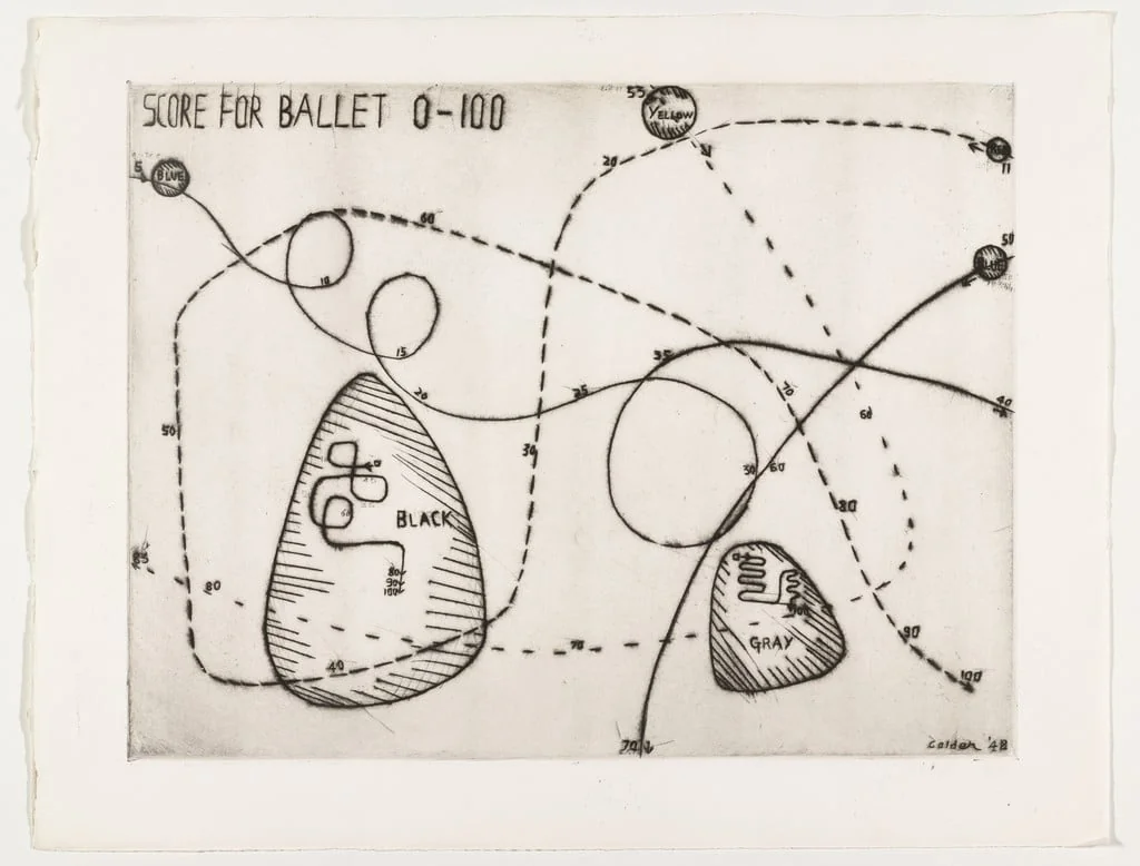 Untitled, by Alexander Calder, watercolor, 1942