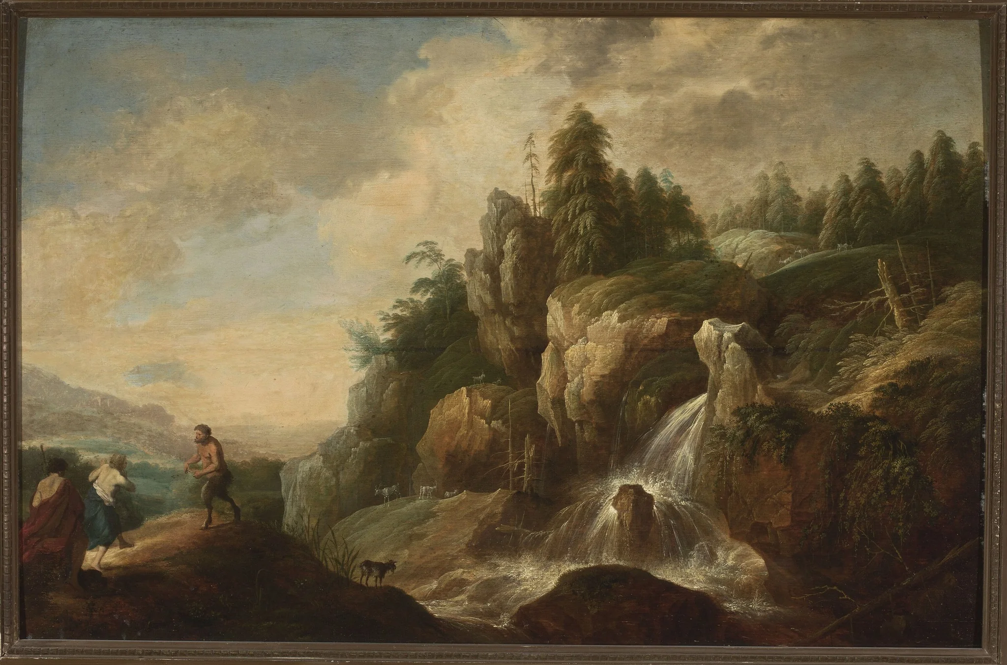 Landscape at a waterfall