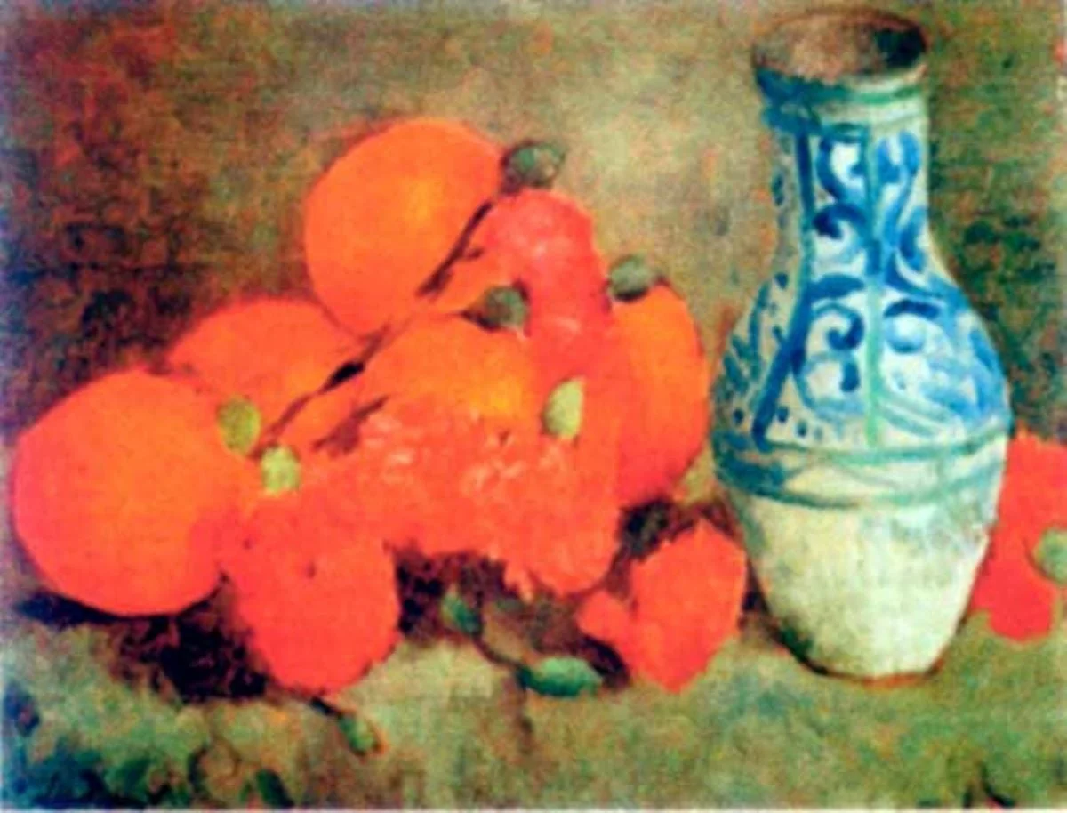 Portocale și garoafe, by Ștefan Luchian, unspecified, 1912