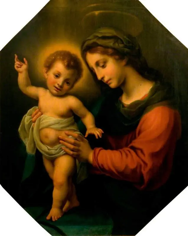 The Virgin Holding the Standing Infant