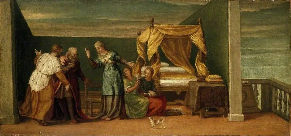 Judith receiving the Ancients of Bethulia