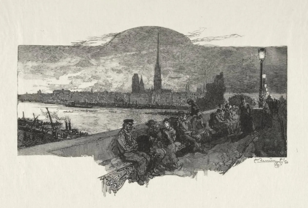 Le Pont de Pierres, by Auguste Lepère, 1896