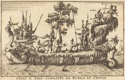 Calai e Zeti condotti da Borea et Oritia