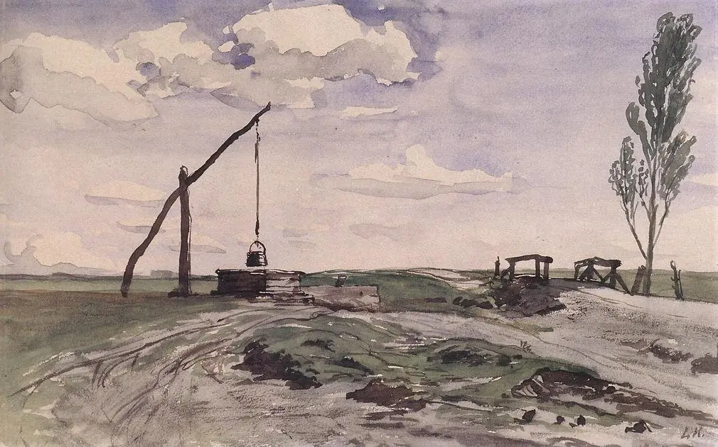 Landscape with a Sweep-pole Well