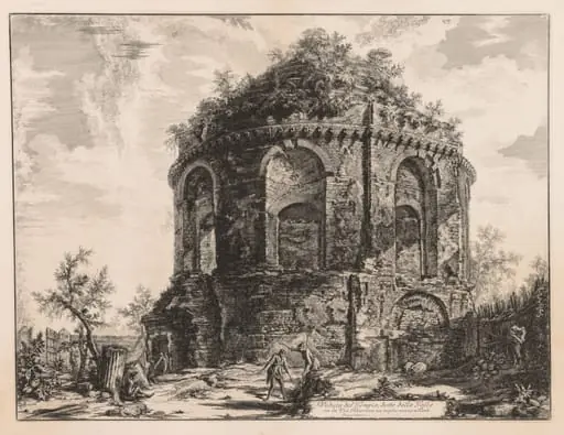 Views of Rome:  The So-called Tempio della Tosse, near Tivoli