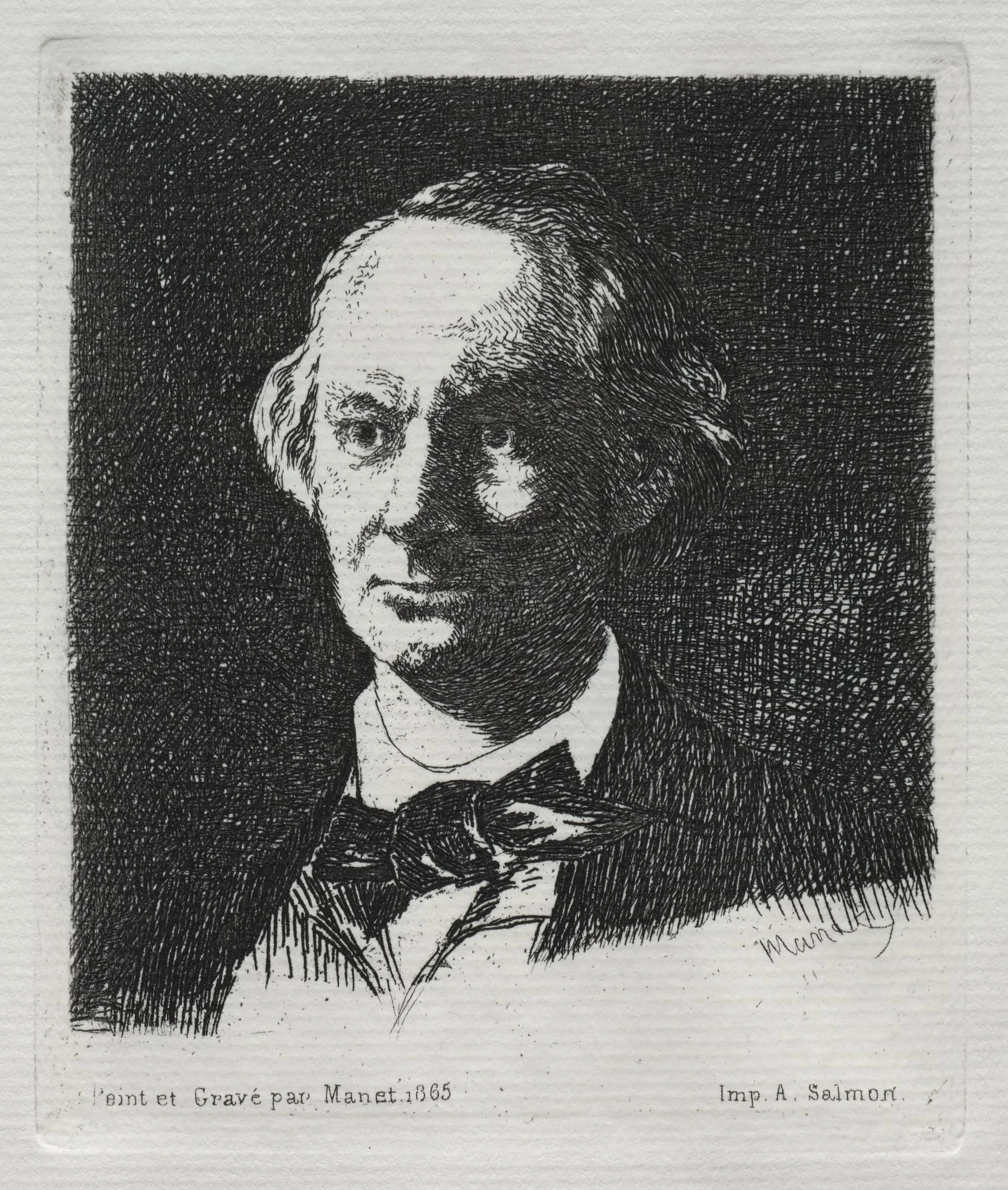 Charles Baudelaire, by Edouard Manet, 1869