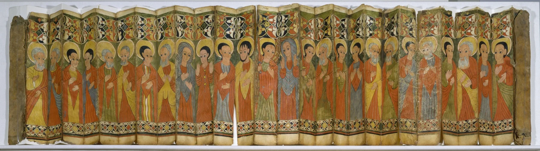 Folds from Ethiopian Processional Icon, by Unknown, unspecified, 1475