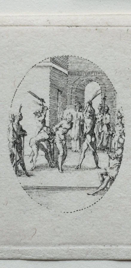 The Mysteries of the Passion:  The Flagellation, by Jacques Callot, 1631