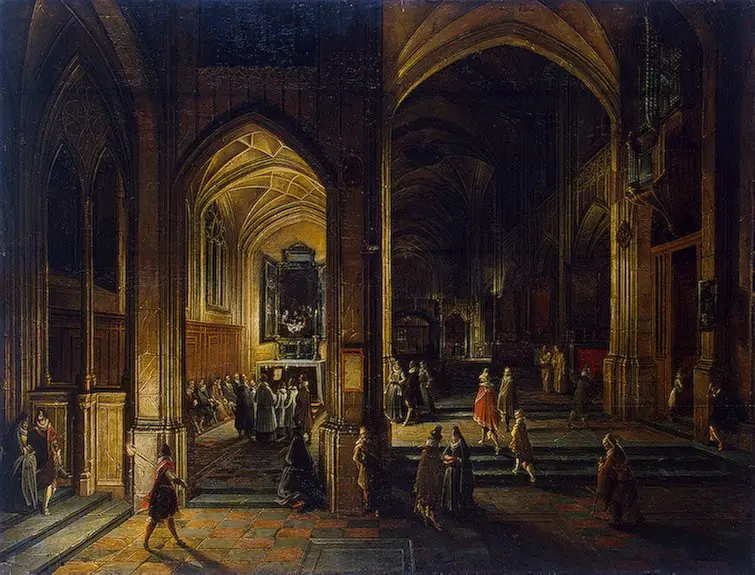 Interior of a Gothic Church