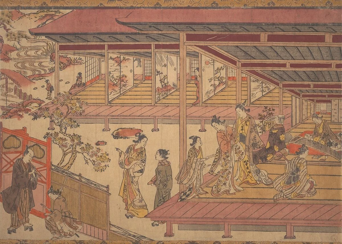 Untitled, by Okumura Masanobu, ink, 1738