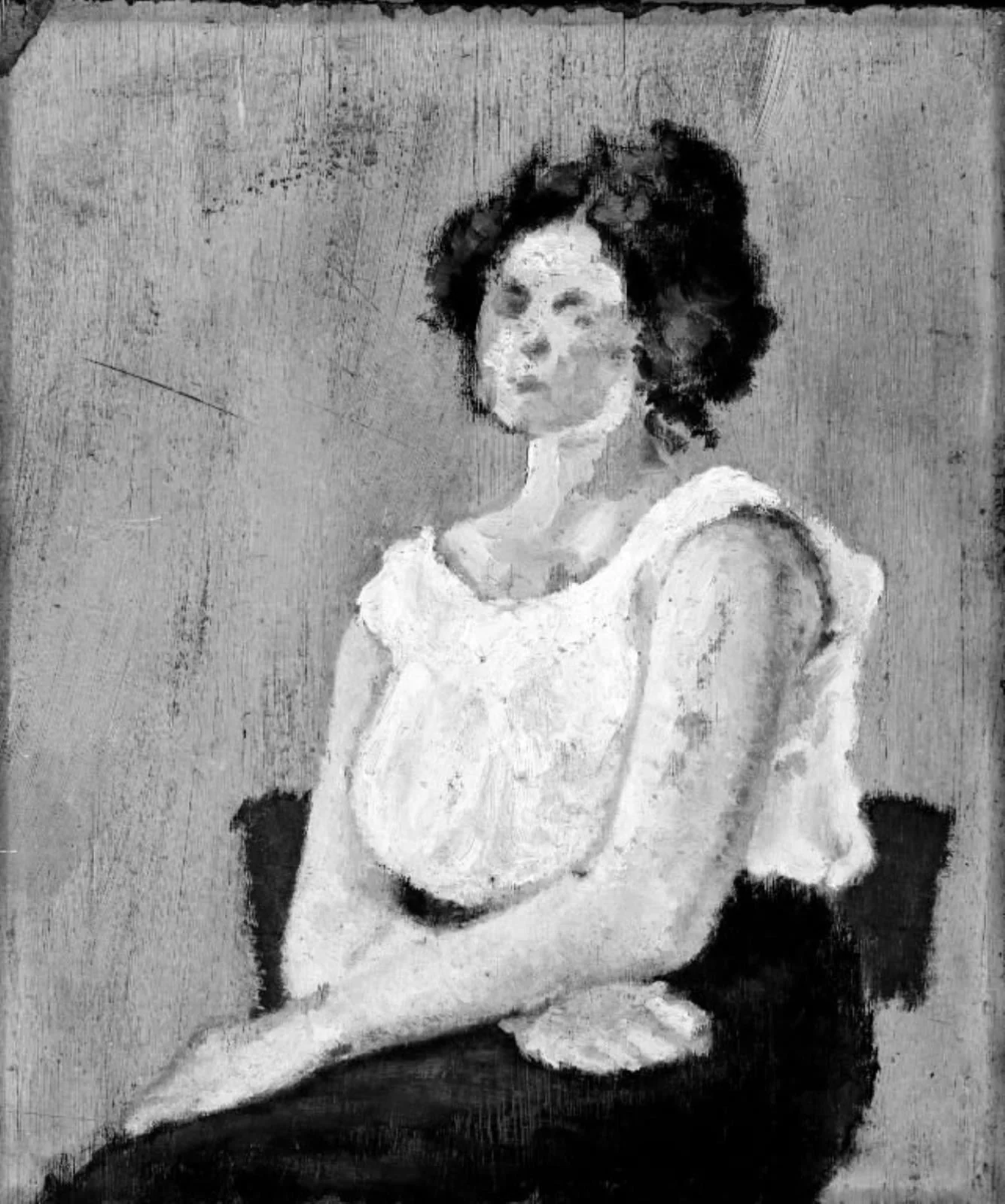 Study of a Halfdressed Girl, by Unknown, 1907