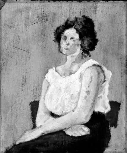 Study of a Halfdressed Girl
