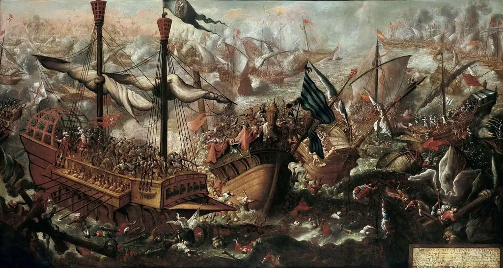 Battle of Lepanto in 1571