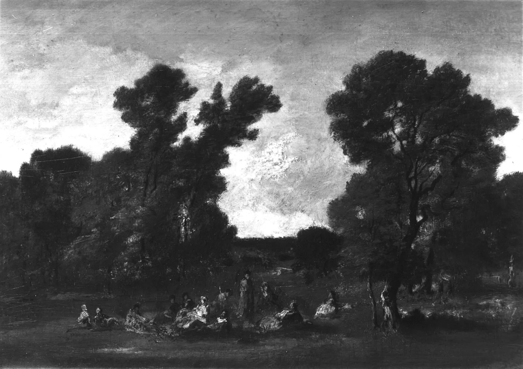 Landscape with Figures, by Narcisse Virgilio Díaz, oil, 1870