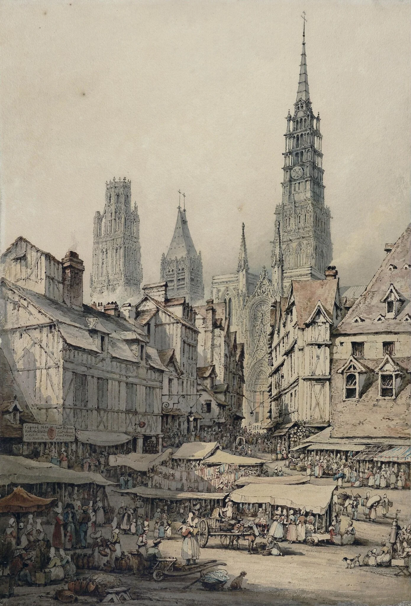 The Market Place at Rouen