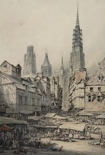 The Market Place at Rouen