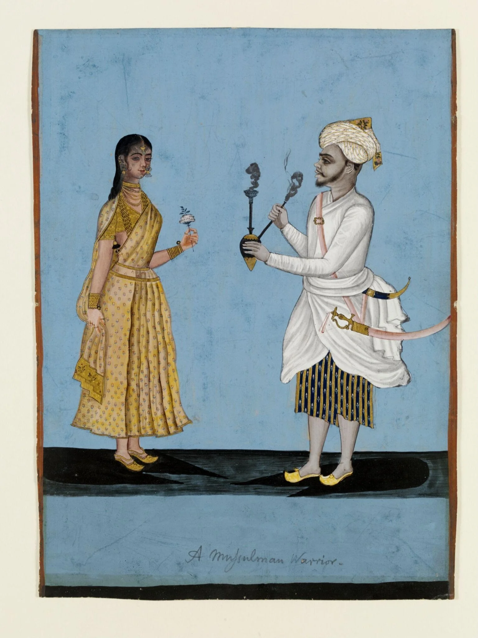 A Muslim warrior and his wife